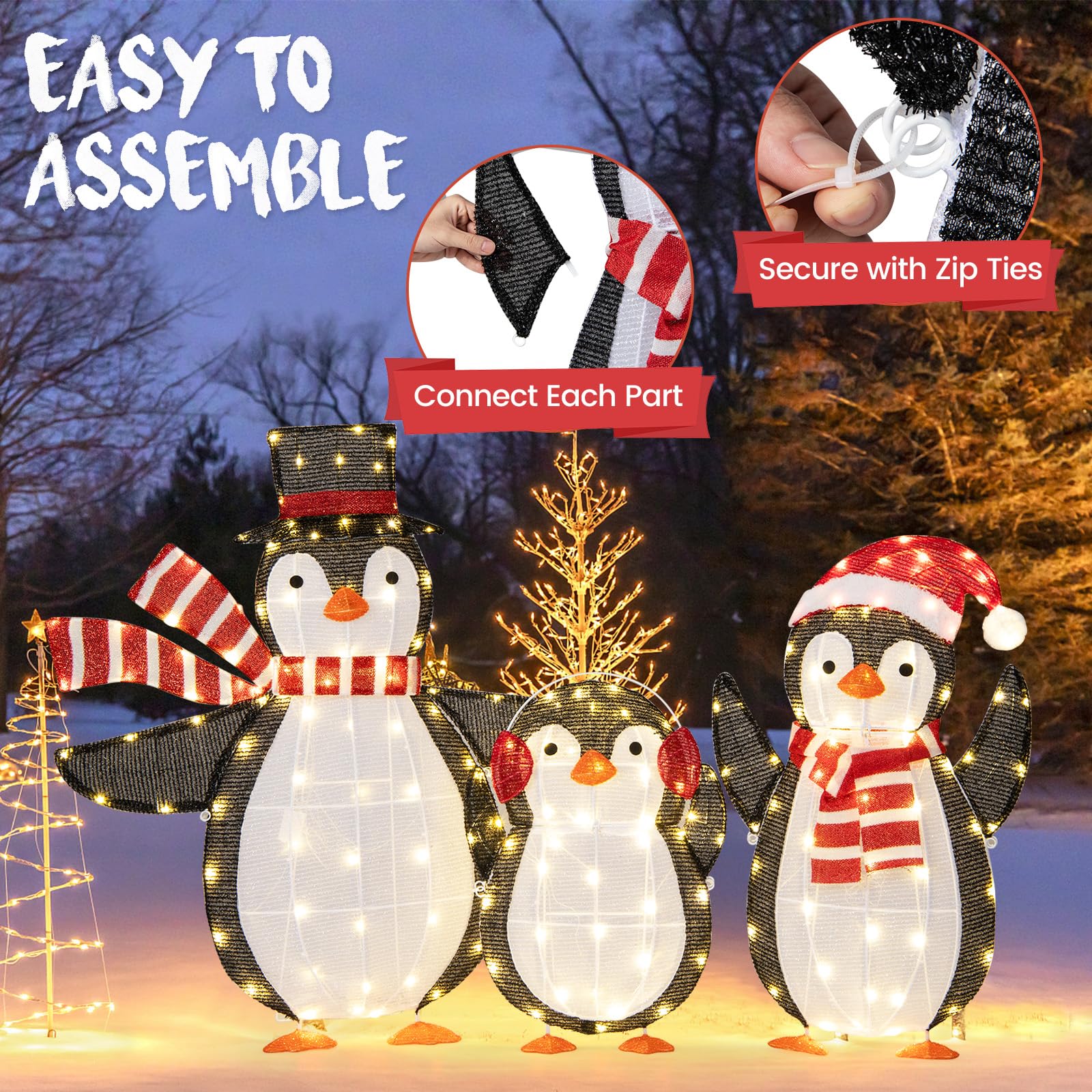 man ランプ penguin 電気 Xmas 置物 christmas man ランプ penguin 電気 Xmas 置物 christmas 30-Inch Pop Up